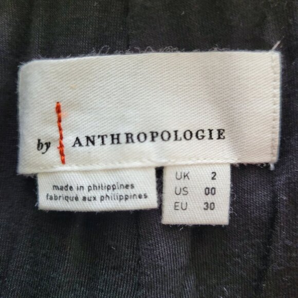 Anthropologie Joni Sequin Flare Pants Size 00 Black High Rise Cocktail Festival - Picture 4 of 8